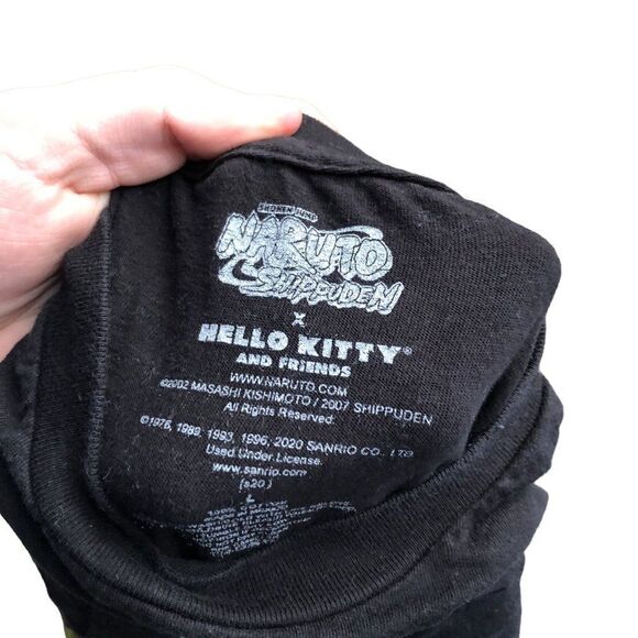 RARE 2007 Hello Kitty X Naruto Shippuden Graphic T Shirt Large - Picture 7 of 7